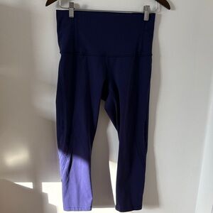 lululemon athletica Navy Blue Cropped Leggings